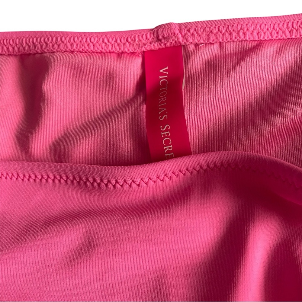 Victoria's Secret Vibrant Pink Bikini with Striped Detail - Picture 4 of 11